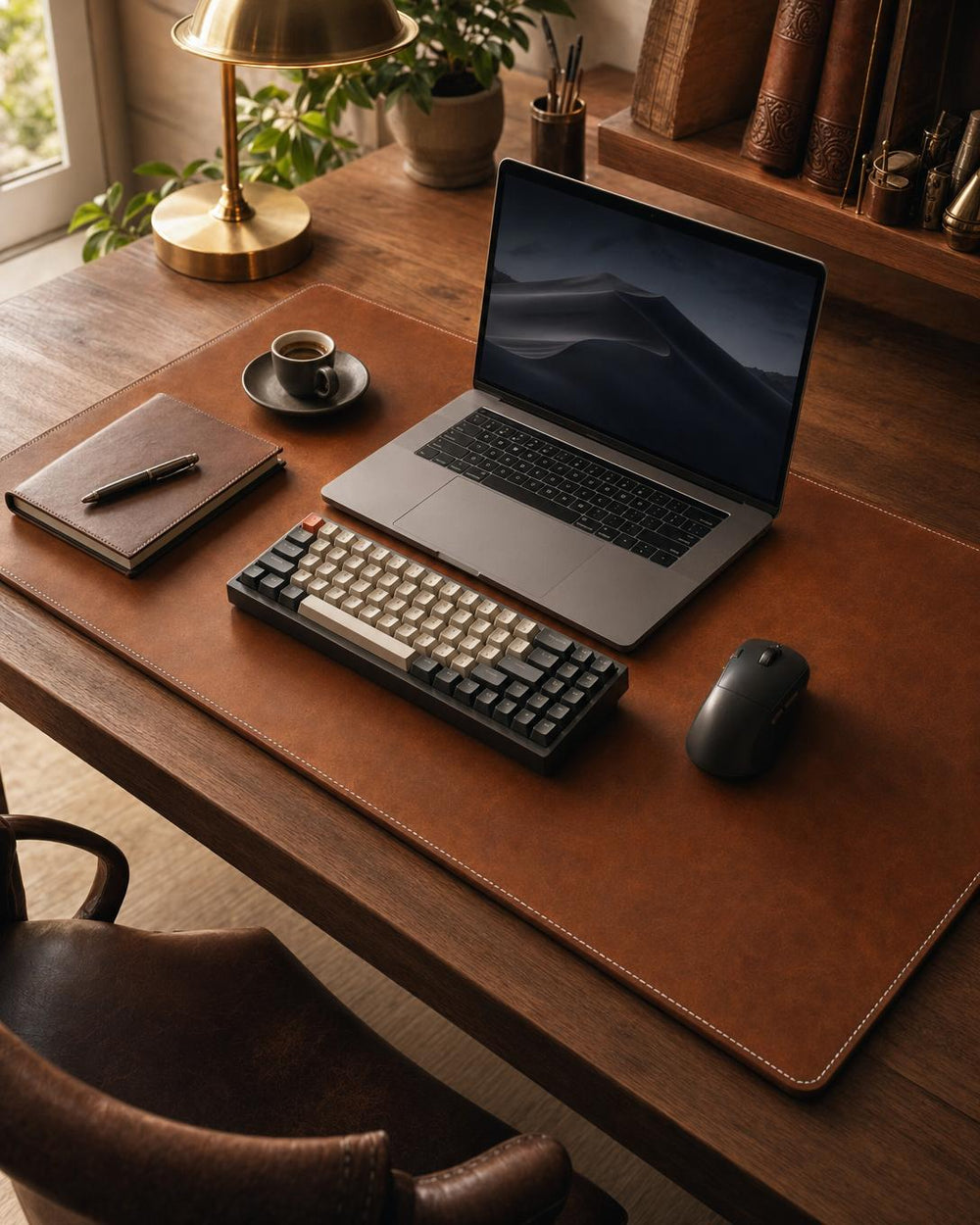 The Fondazione Leather Desk Mat