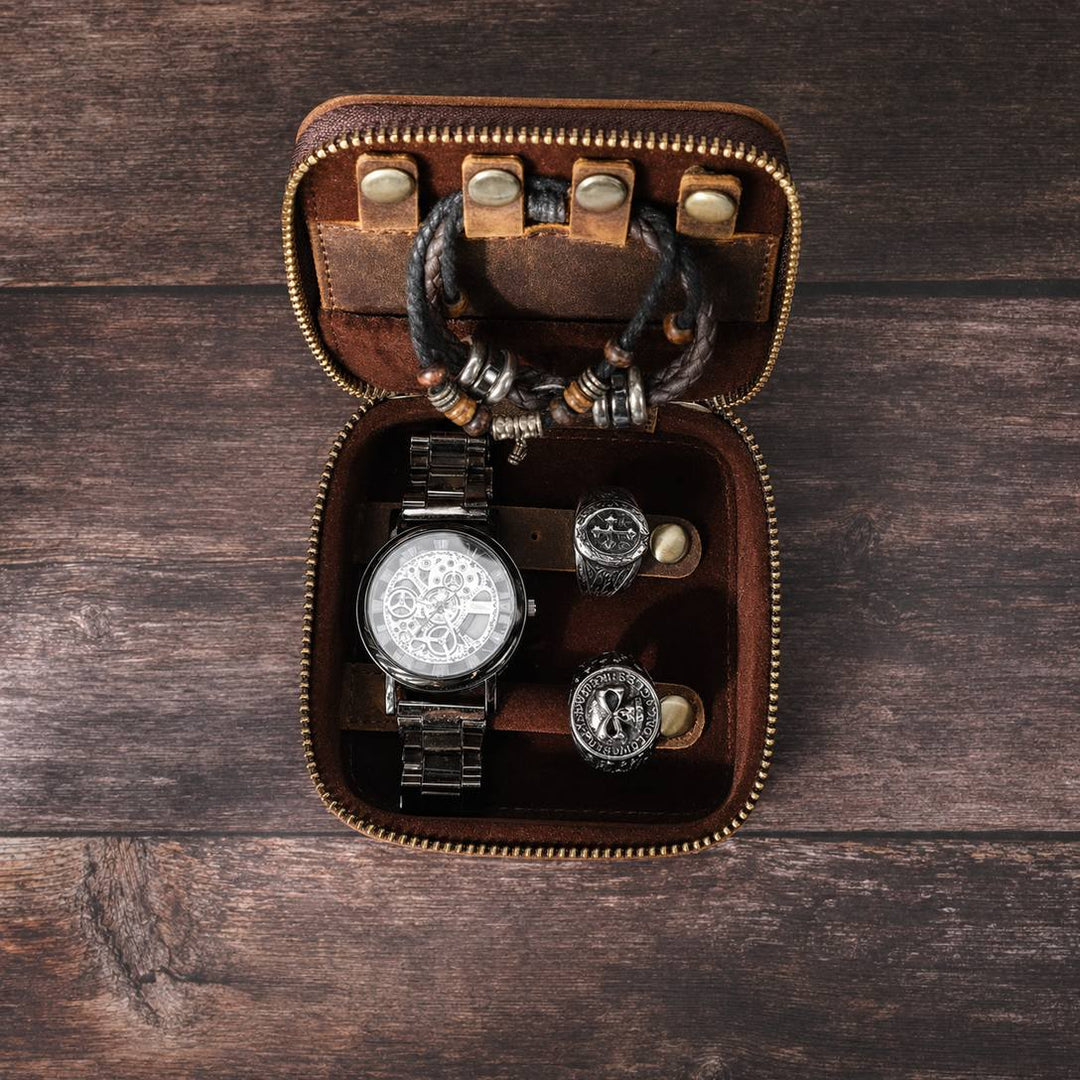 The Tesoro Leather Jewelry Box