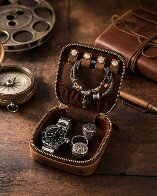 The Tesoro Leather Jewelry Box