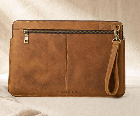 The Portatile Leather Laptop Clutch