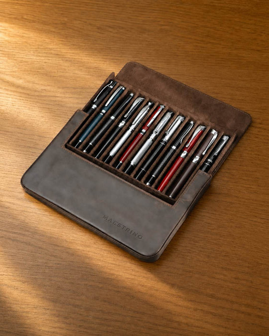 The Scrittore 12-Slot Pen Case